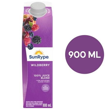 SunRype 100% Juice Blend, Wildberry (900 ml)