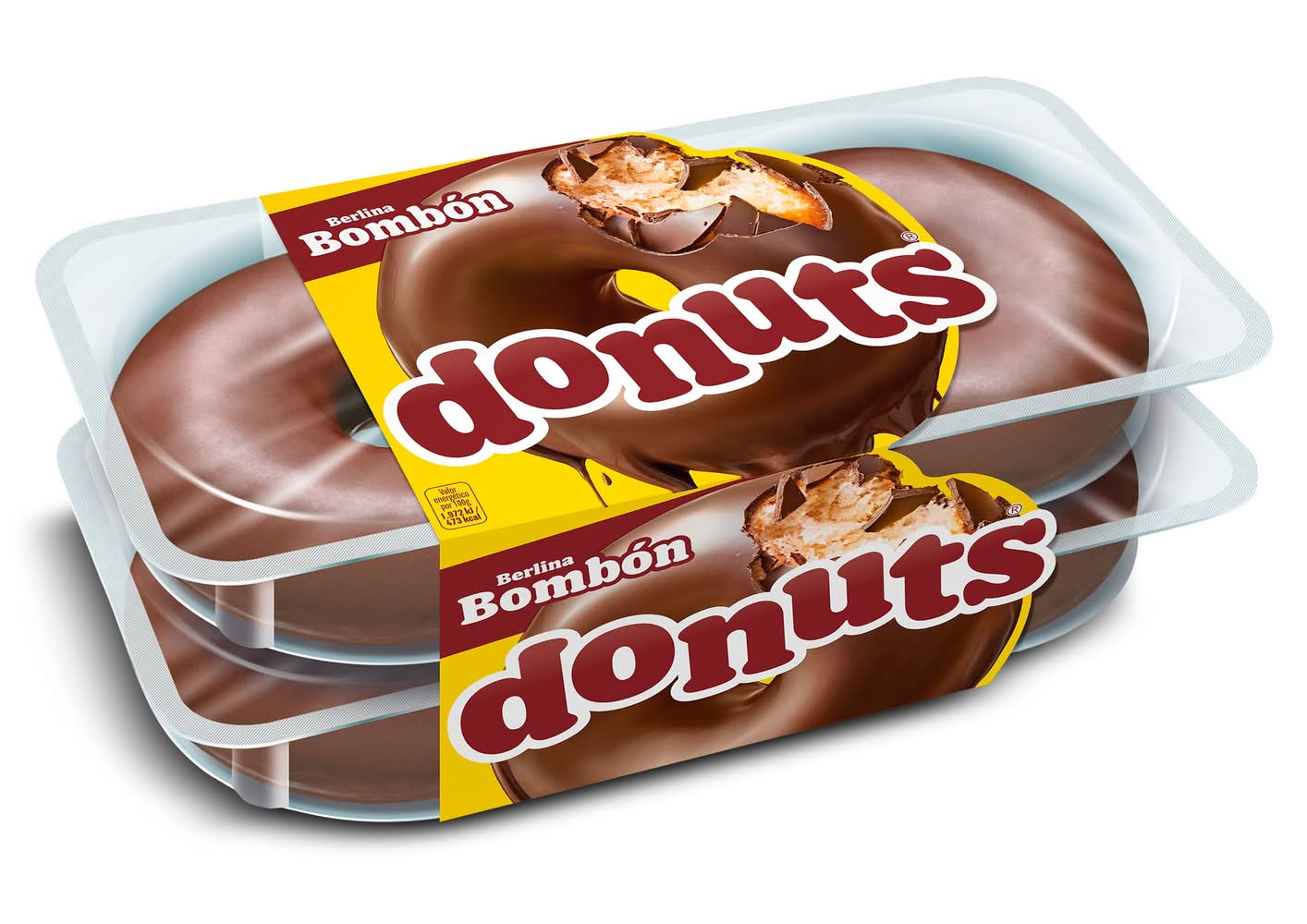Berlinas Bombón Donuts Bandeja 4 Unidades 220 G