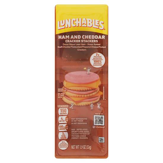 Lunchables Ham & Cheddar Snack pack With Crackers (1.9 oz)