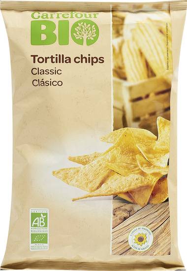 Chips bio tortilla classic CARREFOUR BIO - le sachet de 125g