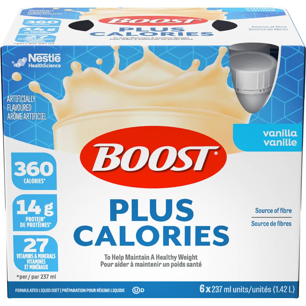 Boost Plus Calories Vanilla Formulated Liquid Diet (6 x 237 ml)