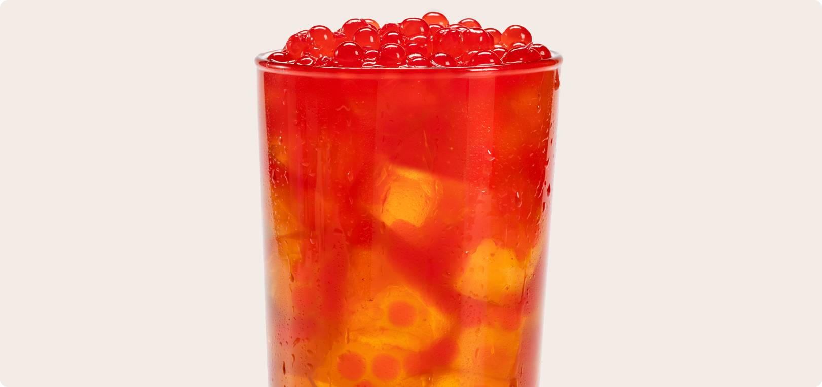 Iced Citrus Sunshine Refresher w Boba 24 oz