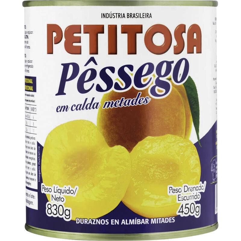 Petitosa pêssego metades (450g)