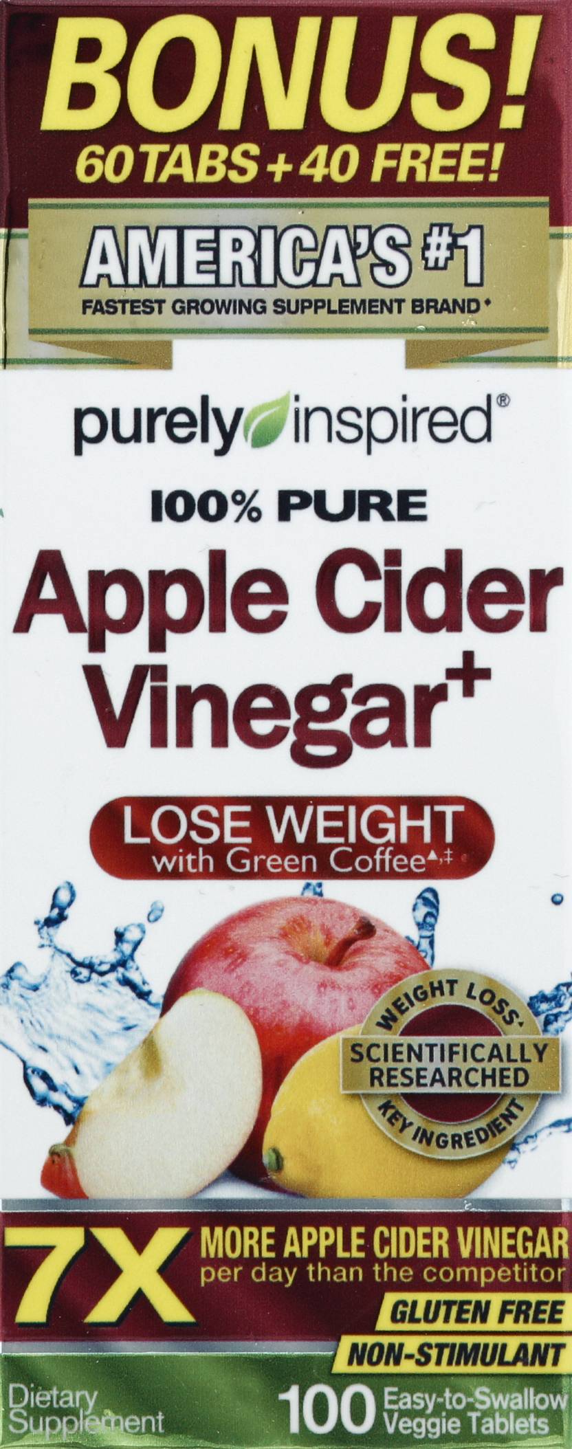 Purely Inspired Apple Cider Vinegar Plus (1.6 oz)