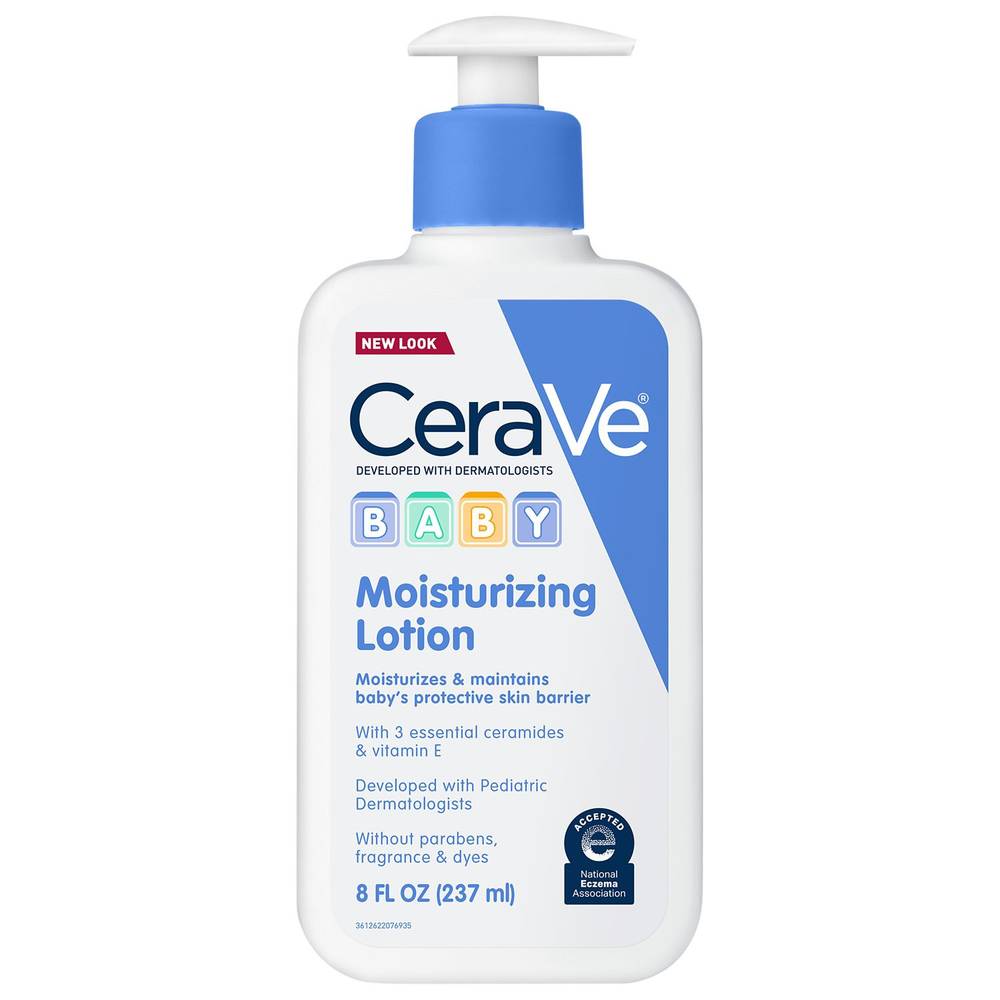 Cerave Baby Moisturizing Cream Lotion, Moisturizes And Protects Skin