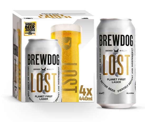 BrewDog Lost Planet First Lager Beer (4 x 440ml)