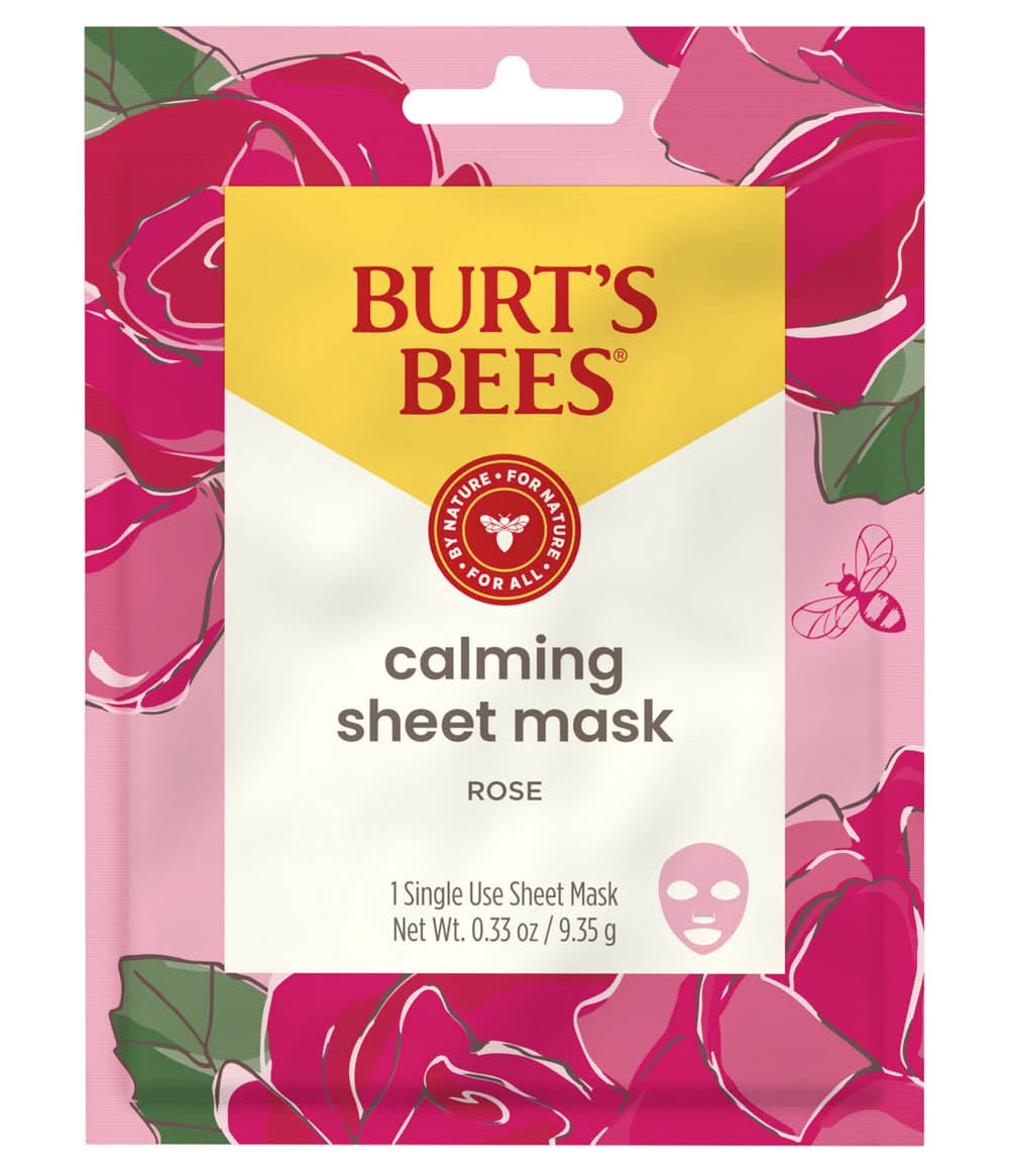 Burt's Bees Sheet Mask, Rose, Calming
