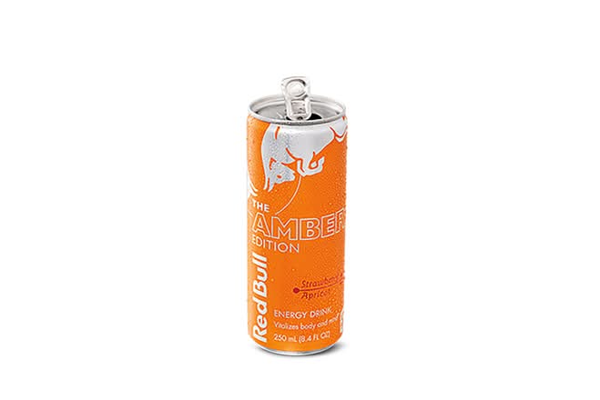 Strawberry Apricot Red Bull Can