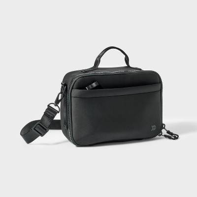 All In Motion Faux Neoprene Lunch Bag, Black