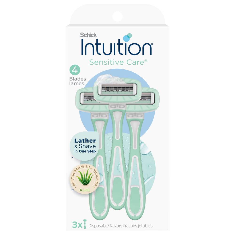 Schick Intuition Sensitive Care Disposable Razors (3 ct)