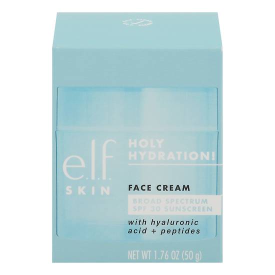 E.l.f. Skin Broad Spectrum Spf 30 Sunscreen Holy Hydration Face Cream