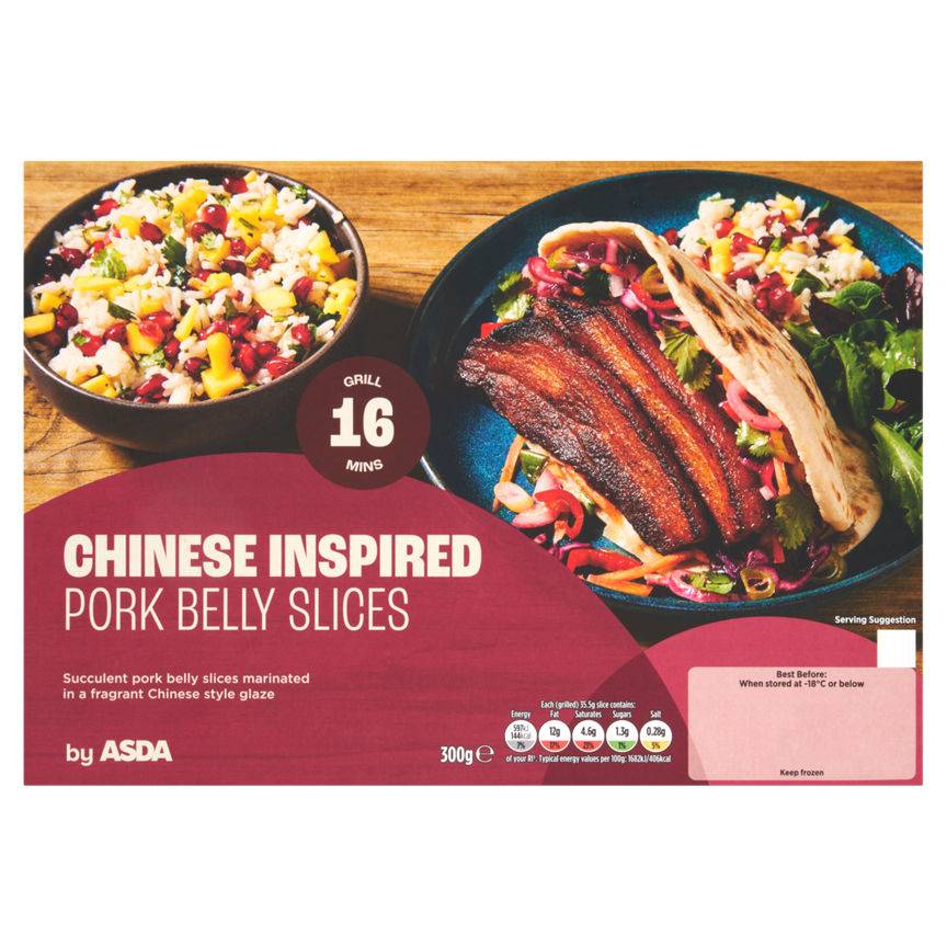 ASDA Chinese Inspired Pork Belly Slices (16 pack)