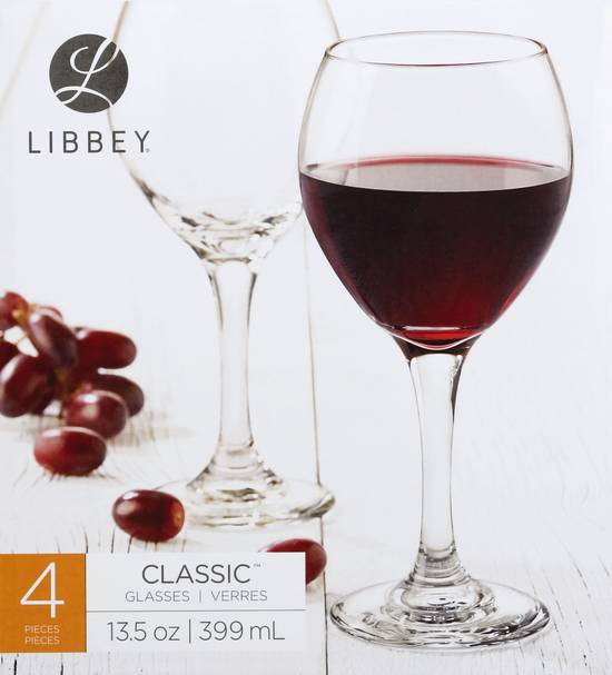 Libbey Classic Red Wine Glasses (4 ct) Delivery Near You Uber Eats