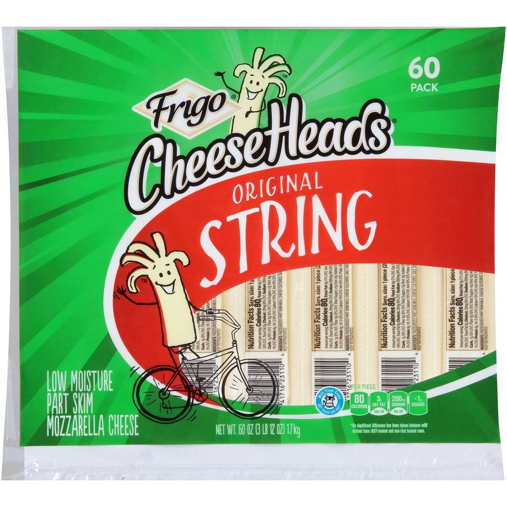 Frigo Cheese Heads Mozzarella String Cheese (60 sticks)