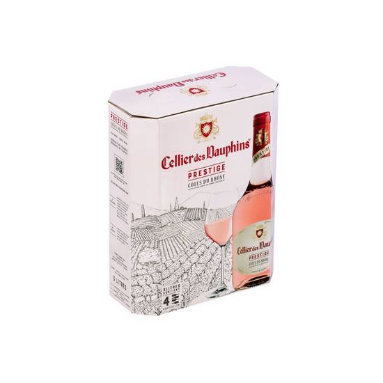 Vin rosé côtes du rhône Cellier dauphins 3l