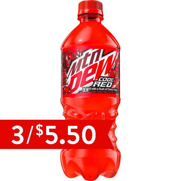 Mtn Dew Code Red 20oz