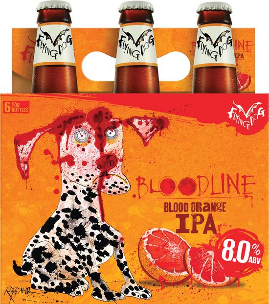 Flying Dog Bloodline Blood Orange Ipa Beer (6 pack, 12 fl oz)