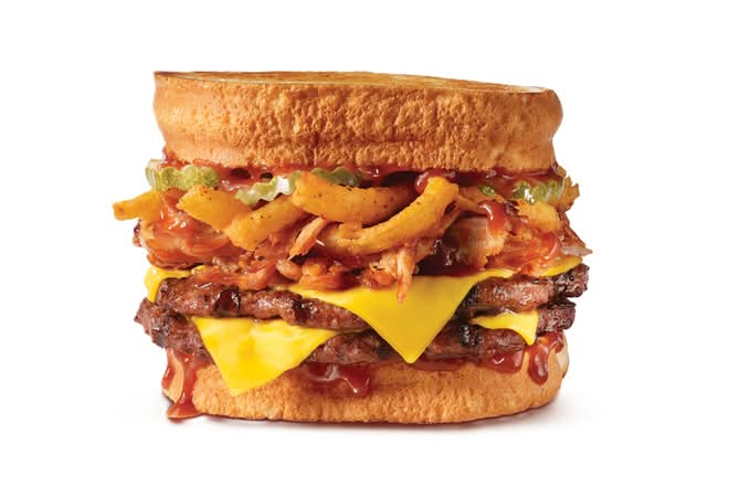 Double BBQ Pulled Pork Frisco Burger