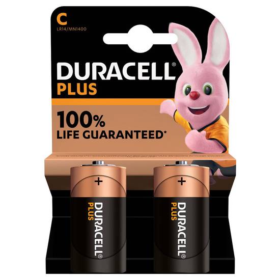 Duracell Plus Piles Alcalines C x2