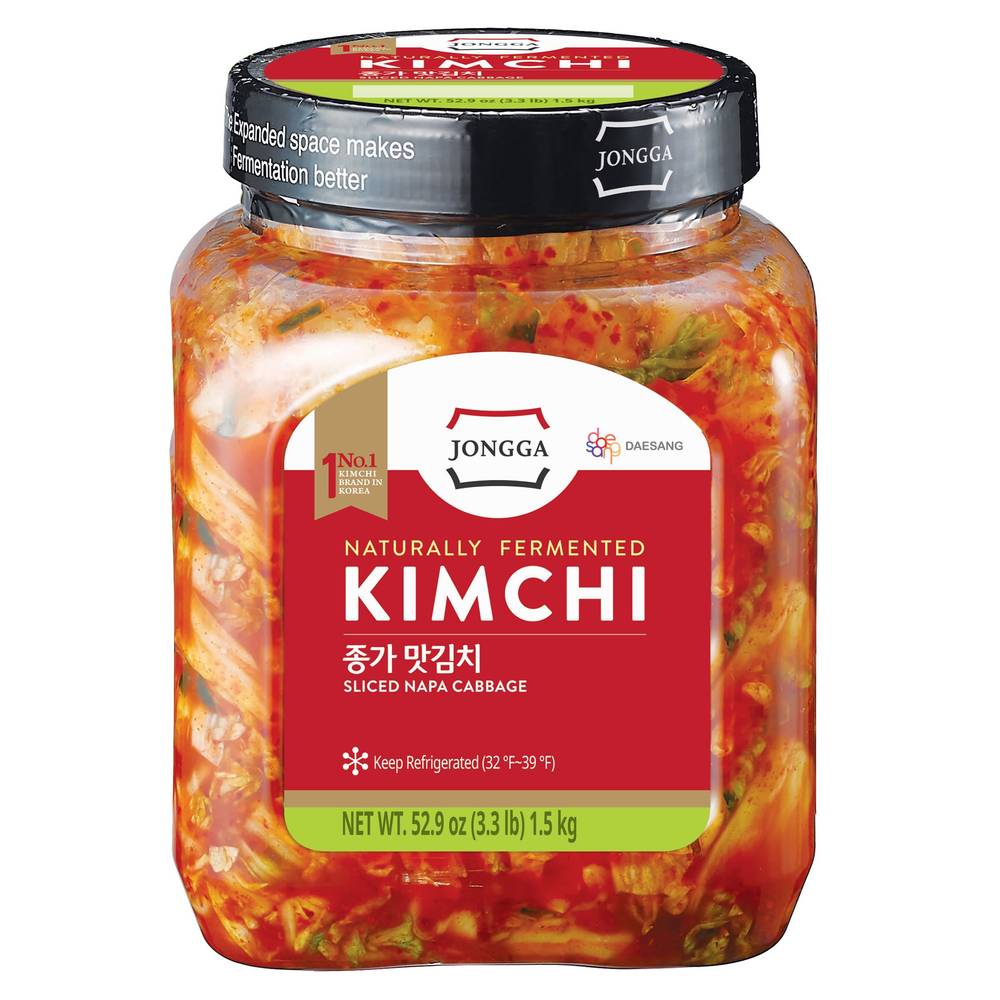 Jongga Sliced Napa Cabbage Kimchi, 52.9 oz