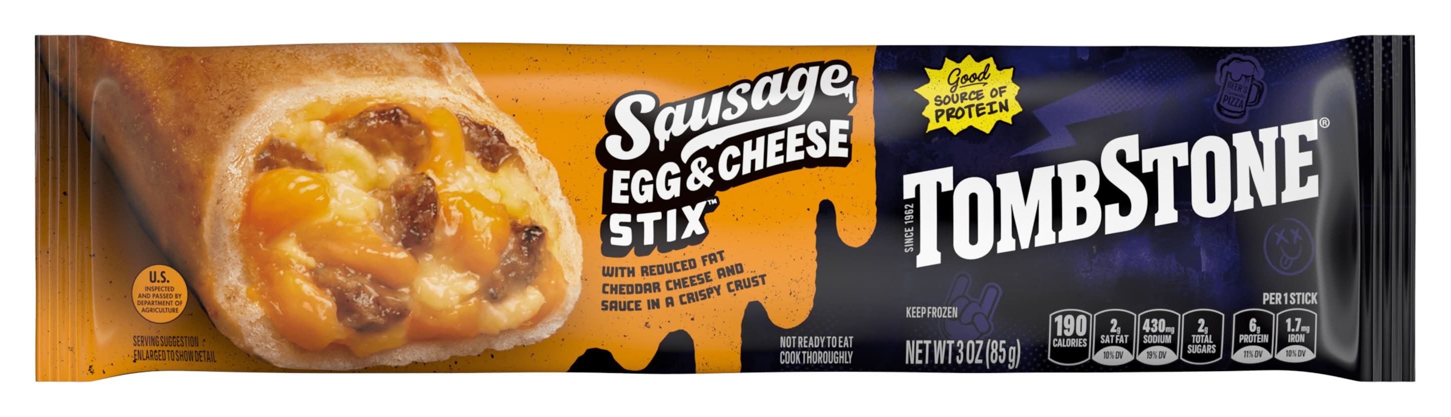 Tombstone Sausage, Egg, and Cheese Stix Sandwich (3 oz)