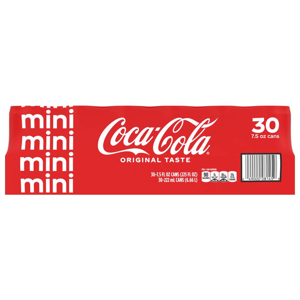 Coca-Cola Classic Mini Cans (30 x 7.5 fl oz)