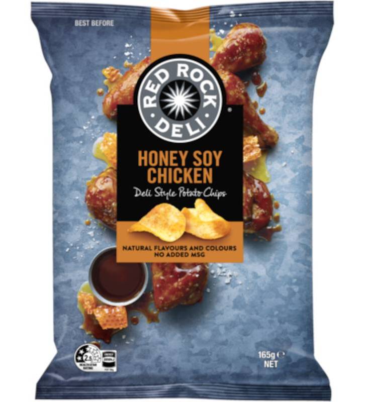 Red Rock Deli Potato Chips, Honey Soy Chicken (165g)