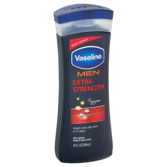 Vaseline Men Extra Strength Dry Skin Body & Face Lotion (10 fl oz)