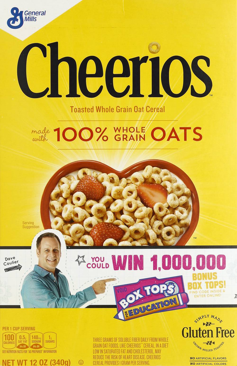 Cheerios Large Size Whole Grain Oats Cereal (12 oz)