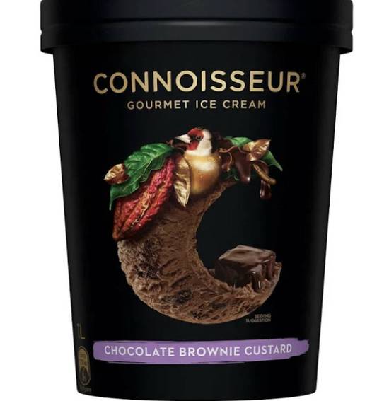 Connoisseur Ice Cream Chocolate Brownie Custard 1L