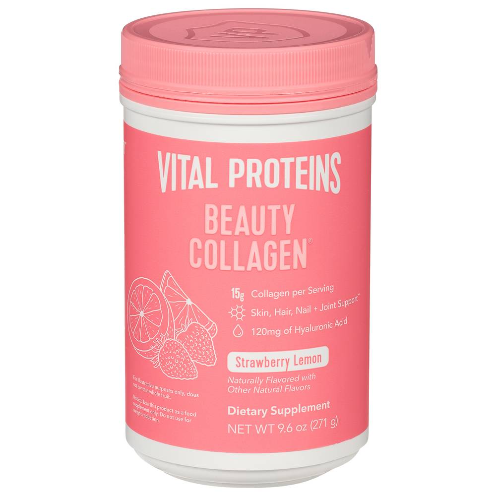 Vital Proteins Beauty Collagen, Strawberry-Lemon (9.6 oz)