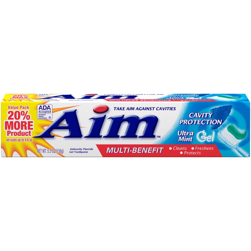 Aim Anticavity Fluoride Ultra Gel Toothpaste (mint)