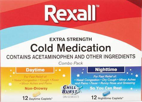 Rexall Extra Strenght Cold Caplets (1 kit)