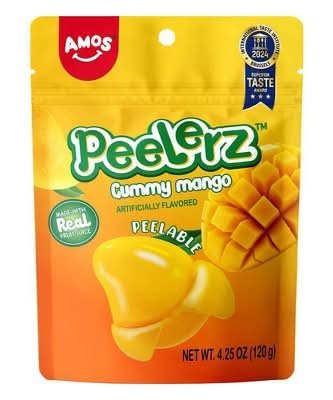 AMOS Peelerz Peelable Gummy, Mango (4.25 oz)
