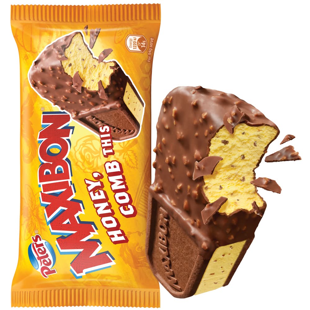 Peters Maxibon Ice Cream Sandwich, Honeycomb (140mL)