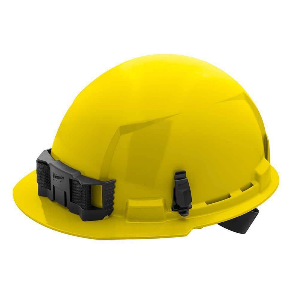 Milwaukee Bolt Yellow Type 1 Class E Front Brim Non-Vented Hard Hat With 4 Point Ratcheting Suspension