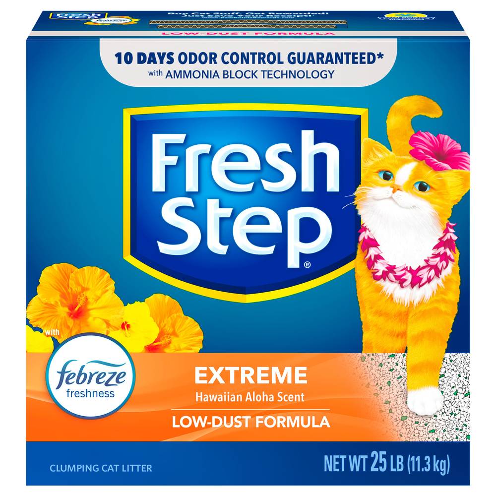 Fresh Step Extreme Hawaiian Aloha Scent Clumping Cat Litter (25 lbs)