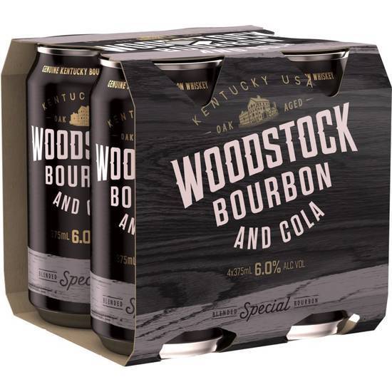 Woodstock Bourbon & Cola 6% 4x375mL