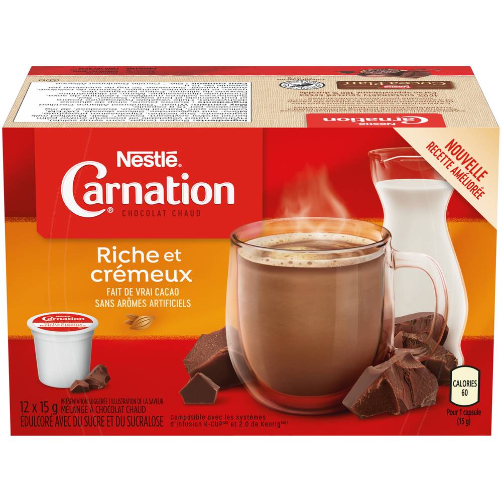 Carnation Hot Chocolate Carnation Rich and Creamy Hot Chocolate Pods (180 g)