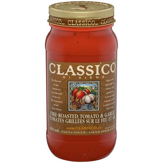 Classico Fire-Roasted Tomato & Garlic Pasta Sauce (650 ml)