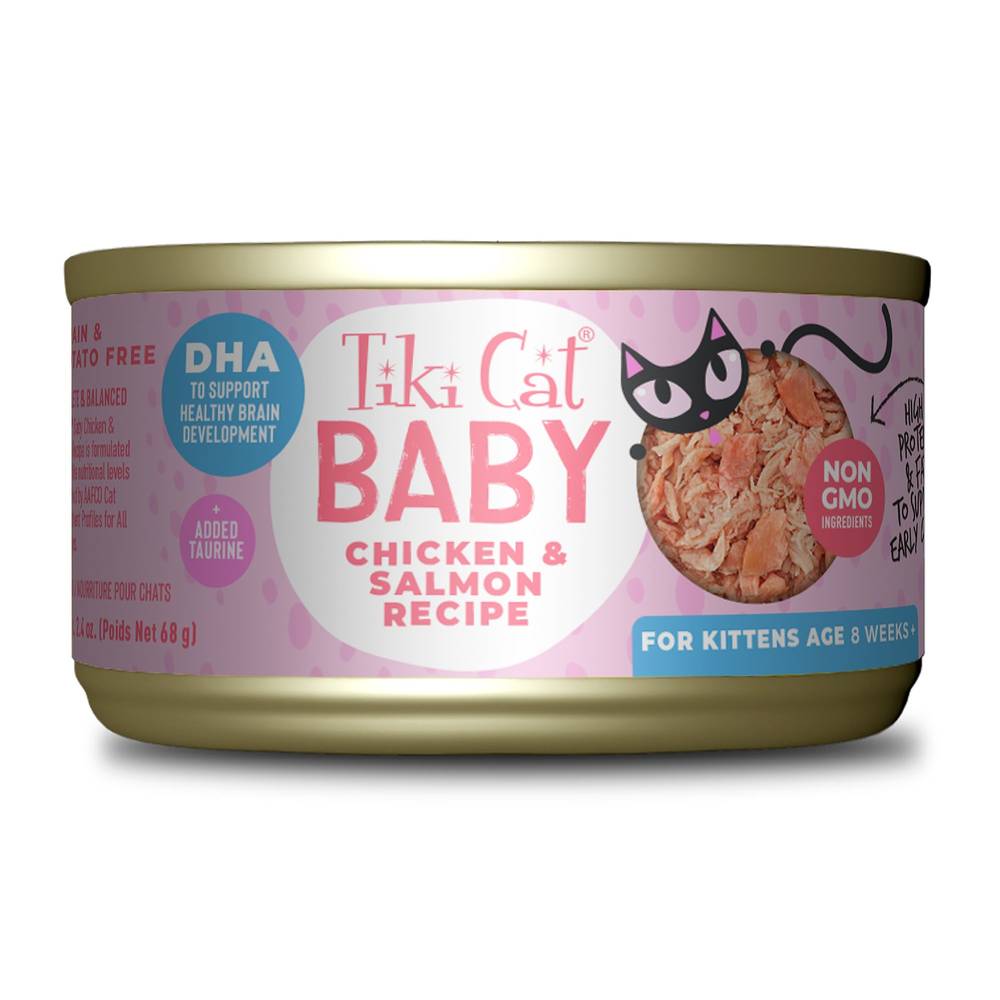 Tiki Cat Baby Wet Cat Food For Kittens (chicken-salmon)