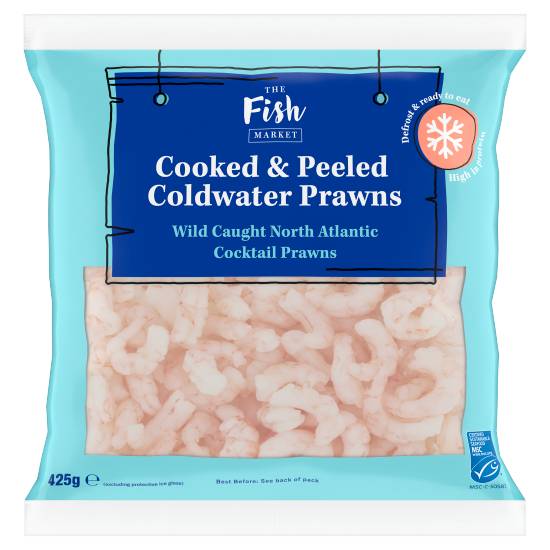 The Fish Market Cooked & Peeled Coldwater Prawns