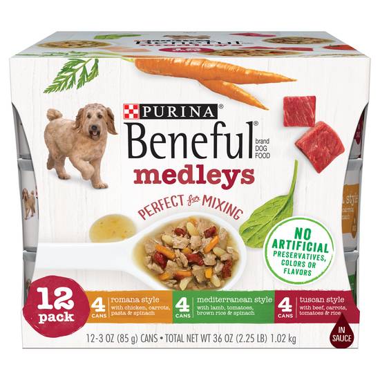 Beneful Purina Variety pack Medleys Dog Food (12 ct)