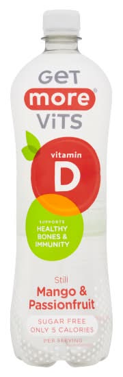 Get More Mango-Passionfruit, Vitamin D Sugar Free Still Drink (1L)