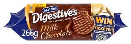 McVitie's Milk Chocolate, Digestive Biscuits (266g)