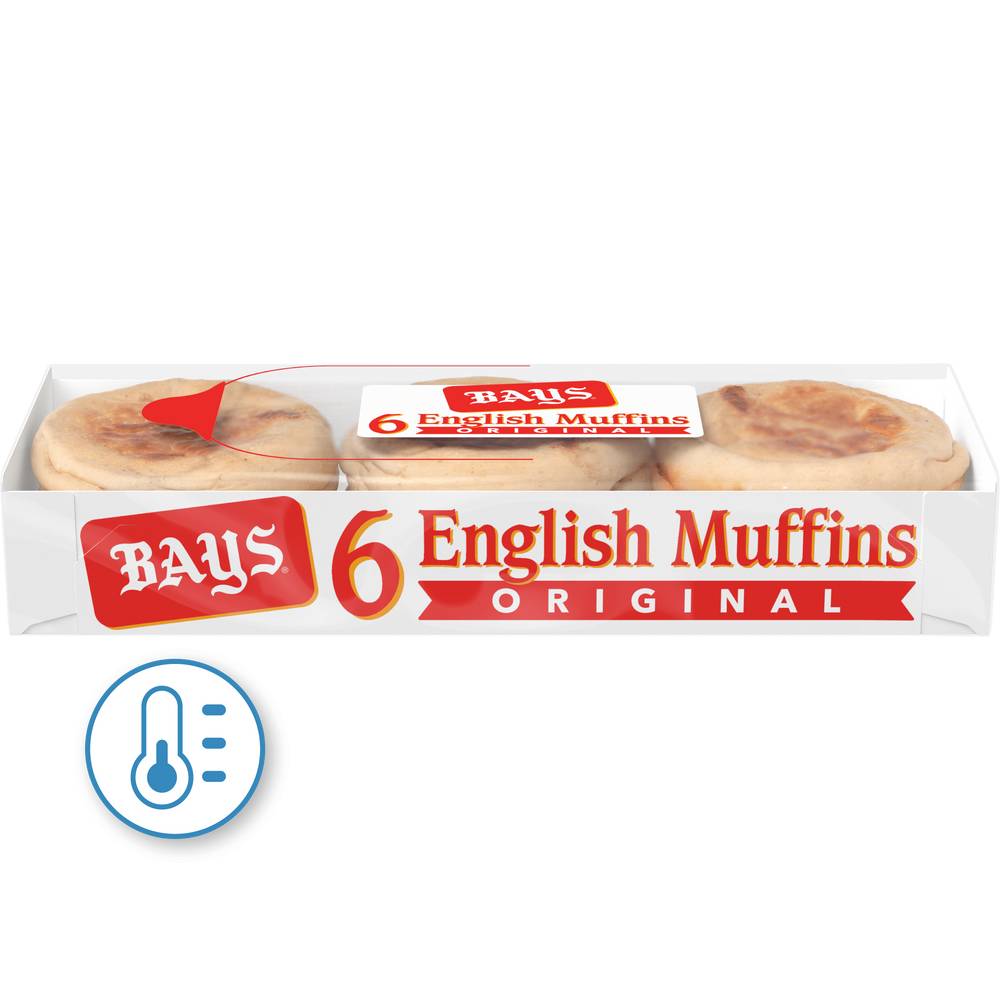 Bays Original English Muffins (12 oz, 6 ct)