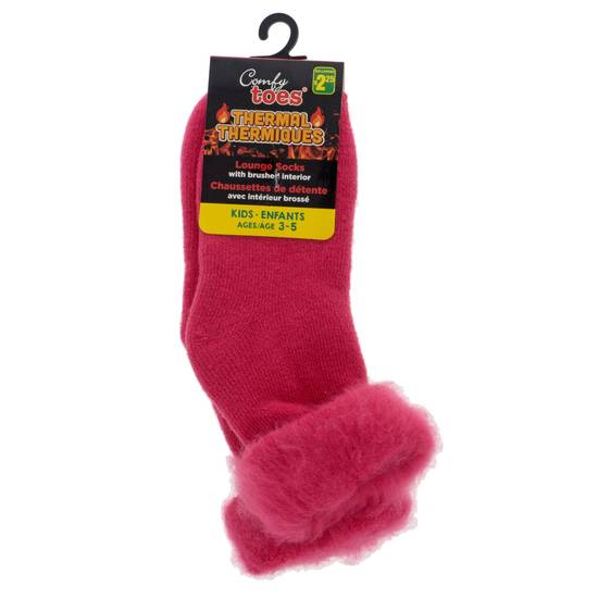 Dollarama Children'S Brushed Interior Socks (3-5 YEARS)