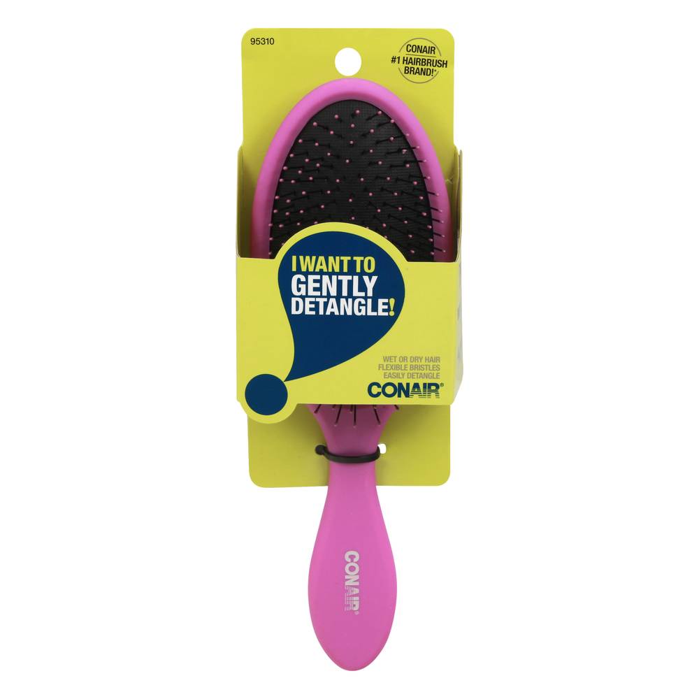 Conair Detangler Hairbrush, Pink (3.2 oz)