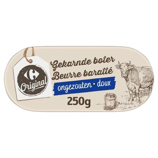 Carrefour Original Gekarnde Boter Ongezouten 250 g