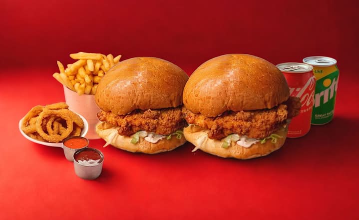 Chick Burger Meal for 2